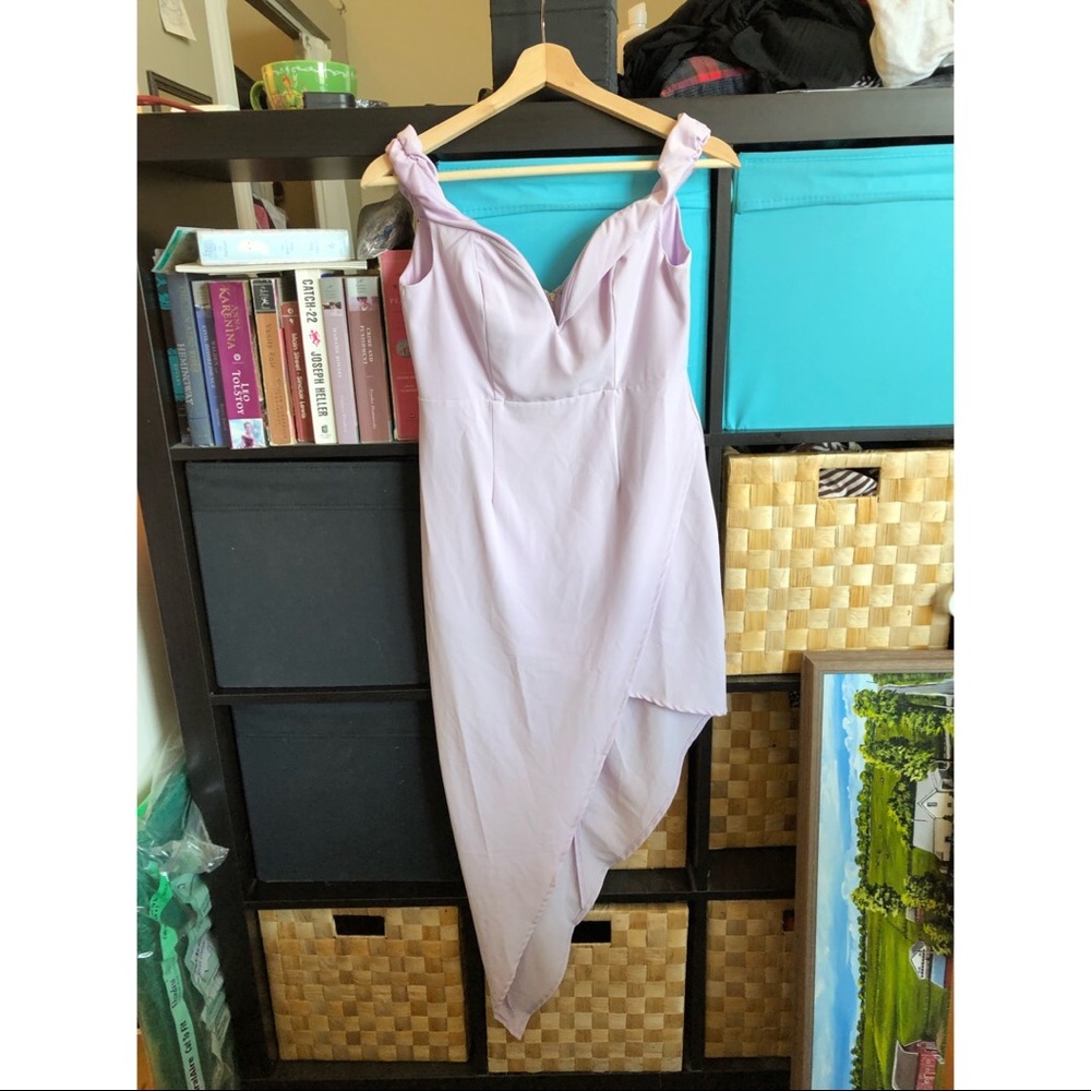 Krystal ball lavender bodycon dress Tobi